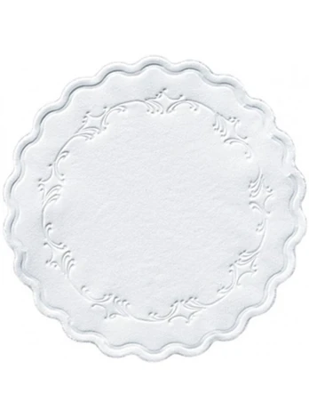 Servetėlės po puodeliu 9 cm, 8 sl., baltos, (500 vnt.)