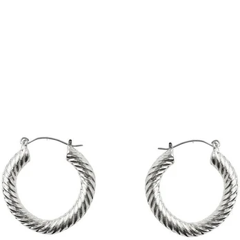 Auskarai moterims, Sidabrinė, PCBINKA HOOP EARRINGS