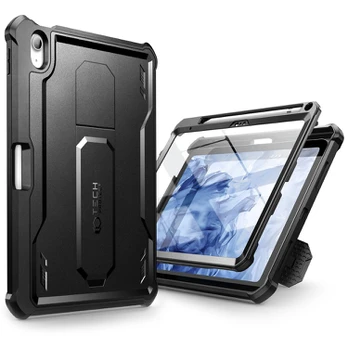 Juodas dėklas Apple iPad 10.9 2022 planšetei "Tech-Protect Kevlar Pro"