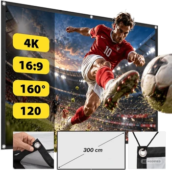 Camrock P 120 Portable Projection Screen