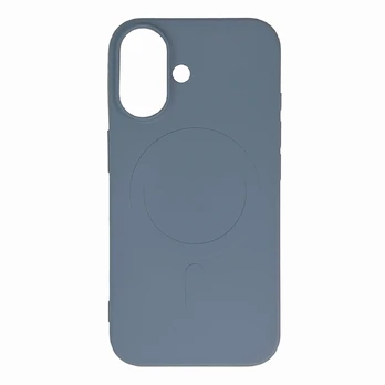 Hurtel Liquid Silikoninis dėklas with MagSafe for iPhone 16e - light mėlynas