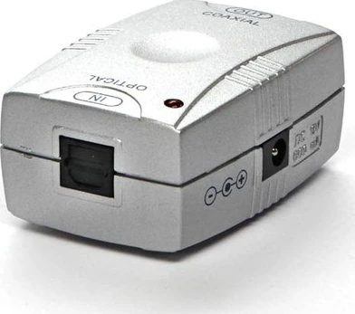 Red Fighter Adapteris AV Raudona Fighter Toslink - RCA (Cinch) sidabras