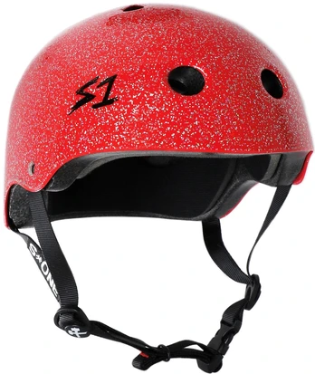 S-ONE HELMET LIFER RED GLOSS GLITTER L