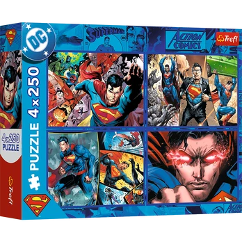 TREFL SUPERMAN 4x250 det. dėlionių rinkinys