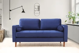 Dvivietė sofa Rome-Navy Blue Tamsiai mėlyna kaina