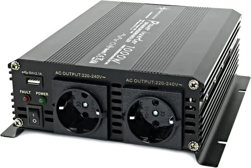 Solartronics 1000w 12v į 230v įtampos keitiklis su Usb