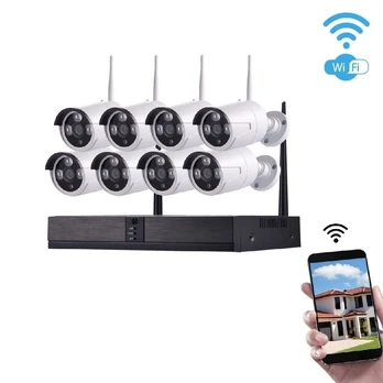 2MP WiFi IP 8 x Kamerų vaizdo stebėjimo komplektas