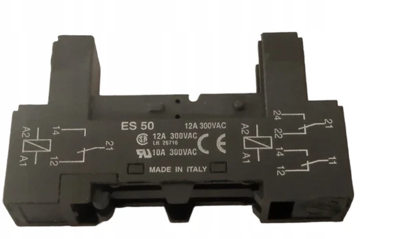 Relės lizdas Es 50 12a 300vac
