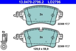 ATE 13.0470-2796.2 Brake pad set