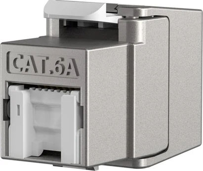 EFB Cat6a STP Shortbody Keystone modulis su metaliniu prievado dangteliu