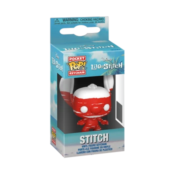 FUNKO POP! Raktų pakabutis: Lilo & Stitch - Stitch Badness Level (Deco)