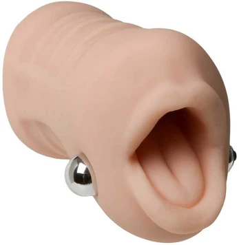 Doc Johnson Sasha Pilkas Vibrating Deep Throat Sucker ULTRASKYN, 7-Function