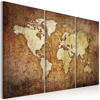 Artgeist Paveikslas - World Map: Brown Texture
