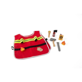 Dantoy - Firefighter pay set in wood, 10 psc (5715)