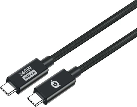 CONCEPTRONIC Kabelis USB-C 4.0 -> C St/St 2.00m 5A 40Gbps sw