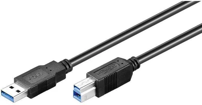 Goobay USB-A – USB-B USB laidas, 1,8 m juodas (93655)