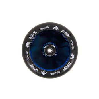 Paspirtuko ratukas Monkey Hollowcore blue-chrome 110mm