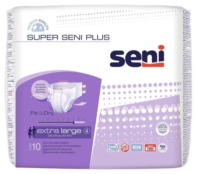 Sauskelnės Seni Super Plus, Extra large, 10 vnt.
