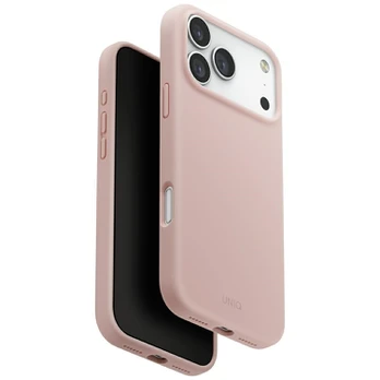 Dėklas UNIQ Lino do iPhone 17 Pro Max Magclick Charging rožinė