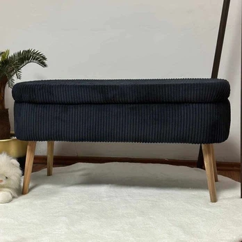 Pufas Oslo Linen, juodas