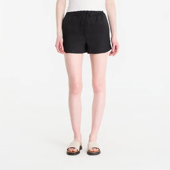 Tommy Hilfiger Ess Linen Pull On Short Black - Dydis L (WW0WW49637 BDS Šortai)