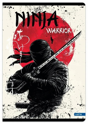 Sąsiuvinis A4 52lap. 80g NINJA WARRIOR lang.