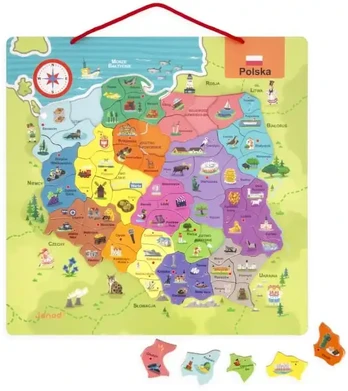 Janod Lenkijos žemėlapis 69 magnesów