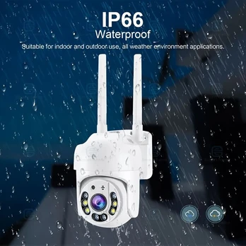 Lauko išmanioji WiFi apsaugos 360° IP kamera