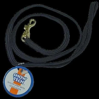 Show Tech Juodas Grooming Ring – 7mm Wide with Gold Snap Hook, Durable Design
