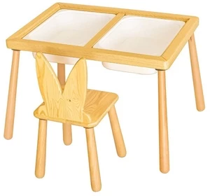Žaidimų stalas Kalune Design Table and Chairs 109TRS1170, 52 cm