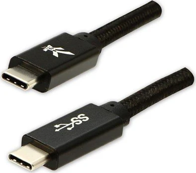 Kabelis USB Logo USB-C - USB-C 2 m Juodas