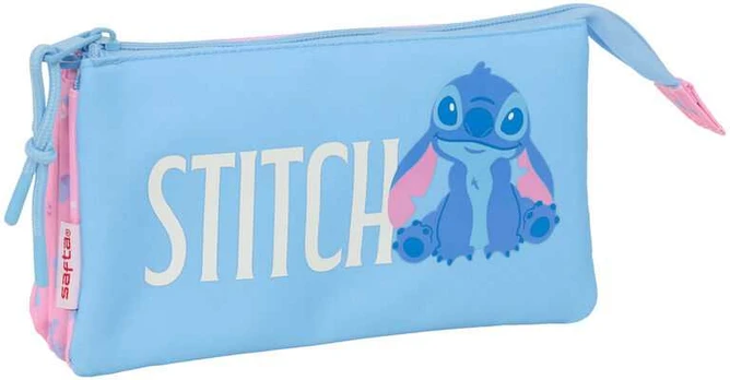 Safta Disney Stitch Bright triple pencil case