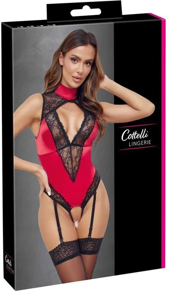 Cottelli lingerie Body red/black L glaustinukė