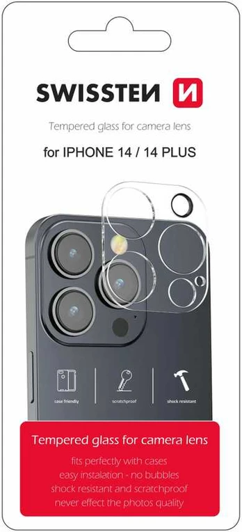 Swissten Tempered Glass For Camera Lens For Apple iPhone 14 / 14 Plus