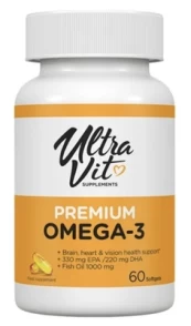 Kapsulės UltraVit Omega-3 x 60 kaina