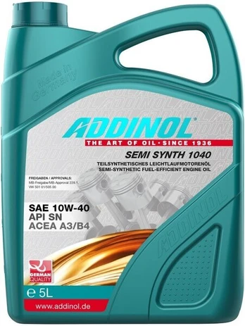 Variklinė alyva Addinol Semi Synth 1040 10w40 - 5L