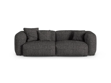Boucle Modular Sofa, "Martina", 3 Seats, 240x120x75, Anthracite