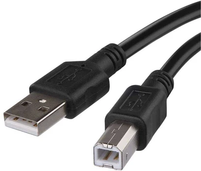 Emos Įkrovimo ir jungiamasis kabelis USB-A 2.0 / USB-B 2.0 juodas 2 m