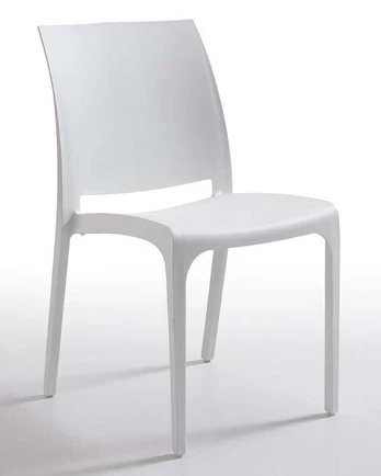 Lauko kėdė Bica Volga, balta, 54 cm x 46 cm x 80 cm