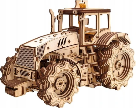 Medinės 3d dėlionės Traktorius Mechaninis surinkimo rinkinys Diy