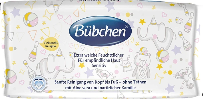 BUBCHEN servetėlės 52 vnt. Sensitive TB87