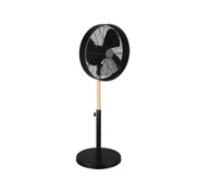 Viking floor fan matt black/wood ventilators kaina