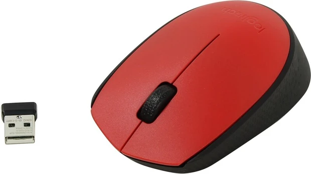 Belaidė Logitech M171 pelė, raudona