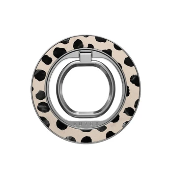 Almond Latte - Cute Magnetic Ring Holder, Silver