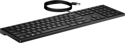 HP su laidu desktop klaviatūra with adjustable slope and USB-A