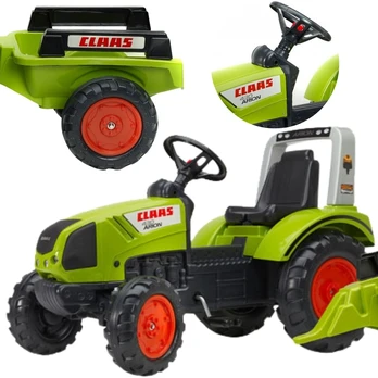 FALK Pedalinis traktorius Claas Large su priekaba nuo 3 metų