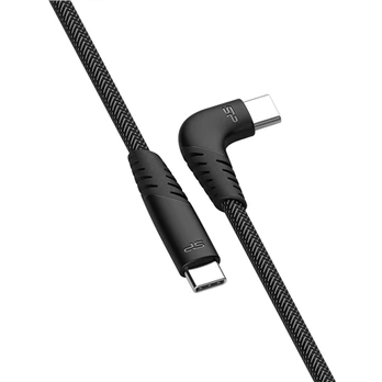 Laidas Silicon Power LK50CC, 2 x USB Type-C, 1 m, juoda