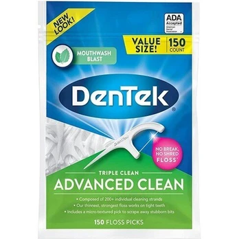 Dantų krapštukai Dentek Triple Clean Advanced Clean, 150 vnt.
