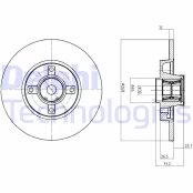 Stabdžių diskas DELPHI BG9053RSC kaina