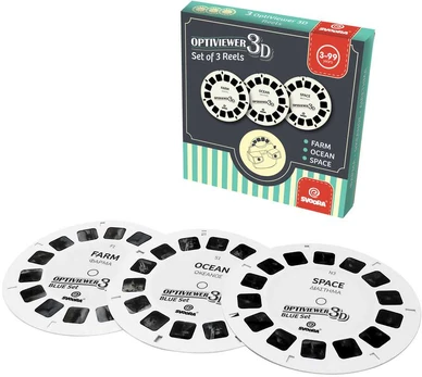 Svoora retro 3D akinių diskų papildymas B, 3 vnt.